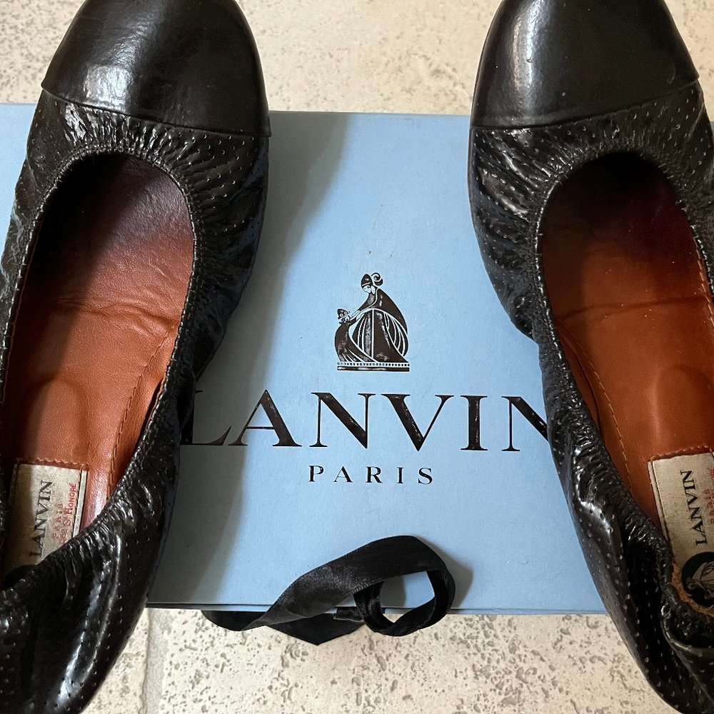 LANVIN Paris classic ballet flats Size 39